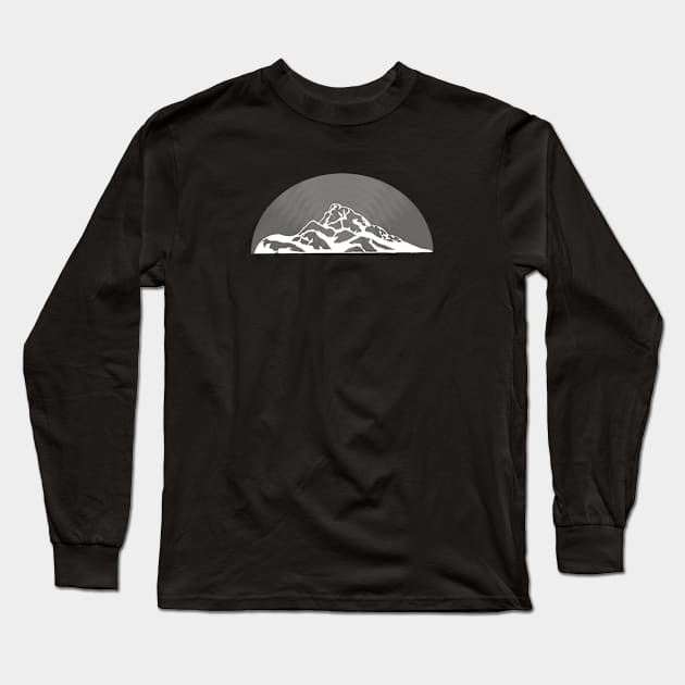 Trippy Disco Mountains Long Sleeve T-Shirt by slippery slope creations